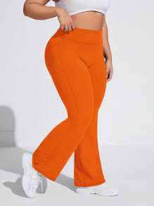 Rhythm Era بنطلون رياضي للنساء ذو خصر متوسط الارتفاع وجيوب جانبية وساق واسعة