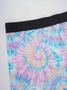 Nick 90s | SHEIN 大码舒适扎染卡通图案装饰文胸和内裤套装