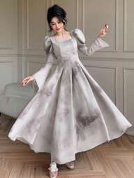 DAZY فستان صيفي أنيق باللون الأخضر الداكن والأبيض متدرج اللون، مناسب لحفلات الشاطئ والمنتجعات والمهرجانات ، طول الركبة