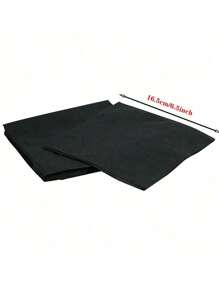 SHEIN Basic living 20pcs/50pcs/100pcs Disposable Luncheon Napkins Black Paper Quilted Black Dinner Napkins For Weddings, Reception, Party Halloween Decorations Black Beverage Napkins Party Supplies,Christmas - Multicolor - View 7