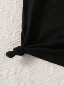 Young Girl Letter Print Crew Neck Short Sleeve T-Shirt And Shorts Casual 2 Pieces  Setteen Girls Outfit  Setsgraphic Tees School Clothes Back To School Clothes Puppy Keep Puppy Graphic Tees