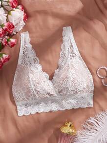 1pc Women Lace Wireless Lingerie Bra