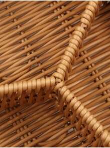 1pc Handmade Plastic Woven Fruit Storage Basket - Durable, Lightweight, And Organizer For Kitchen, Pantry, Or Dining Table - Perfect For Fruits, Vegetables, Snacks, And Home Decor - Brown - View 6