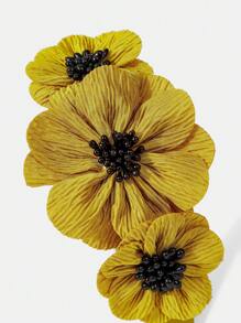 MOTF PREMIUM 花朵图案宽头带 - 黃色 - 查看 6