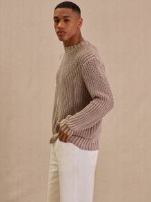 Musero Chunky Knit Fitted Sweater Spring Easter Smart - Multicolor - View 2