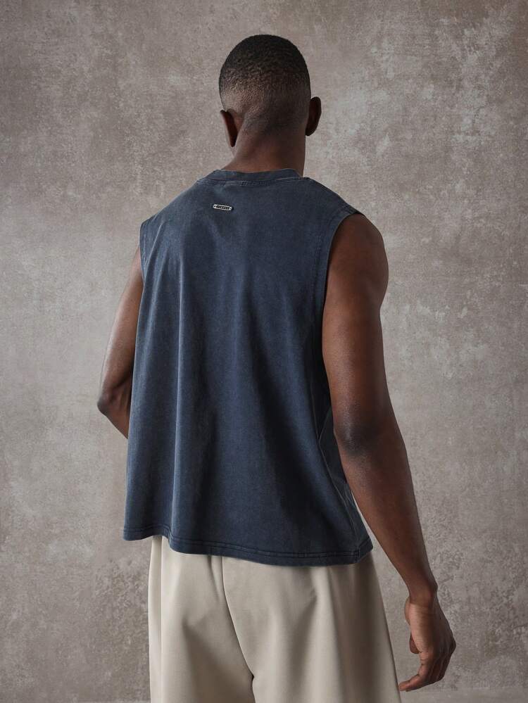 Essential Raw Edge Muscle Tank Top