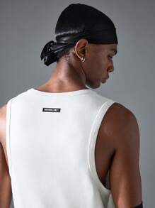 NEON BLANC 男士街头风白色圆领针织印花圆领上衣 - 白色 - 查看 4