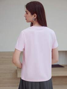 MOTF STUDIO BOW DETAIL BOXY T-SHIRT