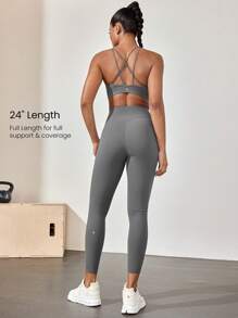 GLOWMODE 女士运动紧身裤 - 深灰色 - 查看 4