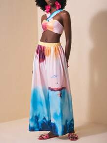 Slaydiva Casual Vacation Printed Set For Women, New Arrival Summer - Multicolor - View 2