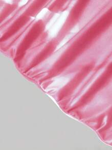 SHEIN Clasi 女士随机印花简约日常连衣裙长款女装 - 粉色 - 查看 3