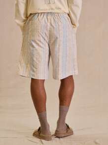 Musero 男士松紧腰带抽象印花短裤（仅下装） - 彩色 - 查看 4