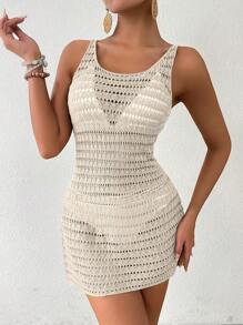 Swim Vcay 女性度假海滩掩护 - 米色 - 查看 5