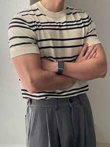 DAZY Men's Striped Knit Tops, Multi-Color, Summer - Multicolor - View 6