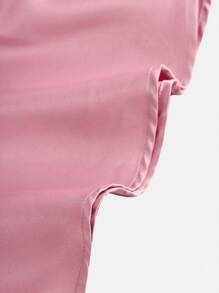 Girlism 少女优雅奢华莲花粉色 3D 蝴蝶装饰肩部泡泡袖短款派对礼服，适合宴会、舞会 - 藕粉色 - 查看 5