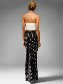 MISSGUIDED Retro Prickig Maxikjol Hög Midja Golvlång Elegant Kvällsfest Bröllopsgäst Sommar Vår Mode Lång Avslappnad Kjol - Svart - Visa 2
