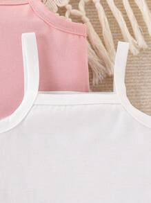 SHEIN Vintaside Kids 4pcs Baby Girls Summer Casual & Comfortable Camisole Set - Multicolor - View 5