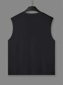 Manfinity Dauomo Men's Letter & Number Printed Concert Tank Top - Multicolor - View 2