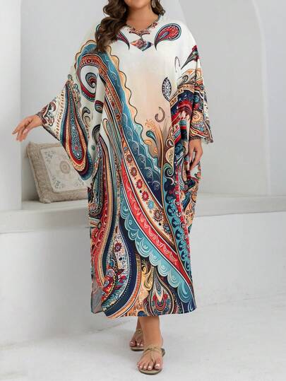 Al Najma Vestido abaya árabe de talla grande para mujer, simple y de moda, adecuado para el verano