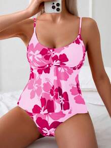 Swim Lushoire Women's Printed Random Tank Top Bikini Top For Summer Beach Vacation - Multicolor - View 4