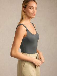 SHEIN BASICS 4pcs Set Casual Solid Color Knit Bodysuit For Women Black - Multicolor - View 5