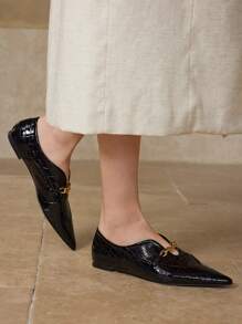 MOTF PREMIUM 平底圆头高跟鞋，百搭不疲劳，透气优雅