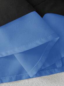 Elenzga 大码女式黑白拼布长袖衬衫