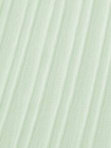 Tween Girls' Solid Color Sleeveless Minimalist Fashion Shirt For Summer - Green - View 5