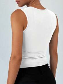 INAWLY Canottiera minimalista alla moda da donna, adatta per l'estate