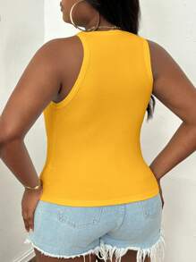 Slaydiva Weiße Trägertop Bluse mit rundem Ausschnitt und offenen Schultern, Slim Fit, Lässig Basic in Große Größen