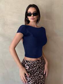 SHEIN Tall Top negro transpirable para mujer con almohadillas sin tirantes para el pecho