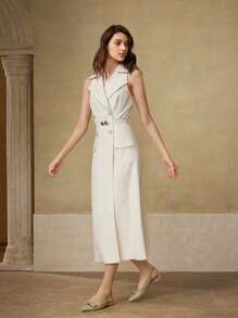 MOTF PREMIUM POINTED TOE BUCKLE DETAIL COMFORTABLE FLAT SHOES FOR WOMEN - Olive Green - View 10