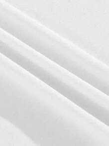 Manfinity EMRG Camiseta suelta de hombre con estampado casual de calle, vela grande y labios sellados