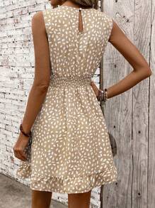 Breezaya 休闲 - 现代休闲 休闲 - 度假休闲 田园风连衣裙 - 杏色 - 查看 2