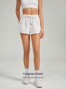 GLOWMODE Shorts Deportivos Para Mujeres - Blanco - Ver 5