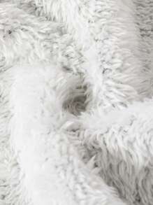 SHEIN Baby Boys' Face Print Sweatshirt & Pants & Thermal Lined Hooded Vest 3pcs/Set