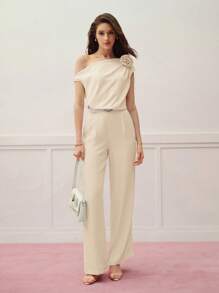 MOTF PREMIUM STEREO FLORAL TOP & PANTS - Apricot - View 7