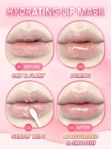 SHEGLAM Sweet Dreamz Lip Sleeping Mask-Candy Graduation Birthday Holiday Summer Fall Autumn Y2K Fancy Fashion Women Makeup Cosmetic Party Beach Travel Camping Outdoors School Campus Trip Festivals Decor Gift Present Rose Girl Cosplay Best Color Charm Vibe