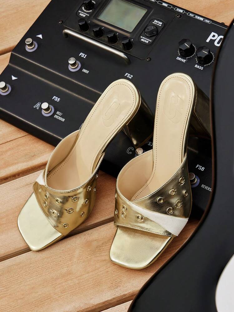CUCCOO GRLICON Women's High Heel Sandals, Y2K, Punk, Biker, Cool Girl Style, Suitable For Halloween, Christmas, Party