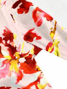 Studio Sense Mädchen-Kernkasual enges rotes Blumen-Muster trägerlos Crop Top für Damen, für Sommer, Urlaub, Ausgehen, Festival - Rosenrot - Übersicht 5