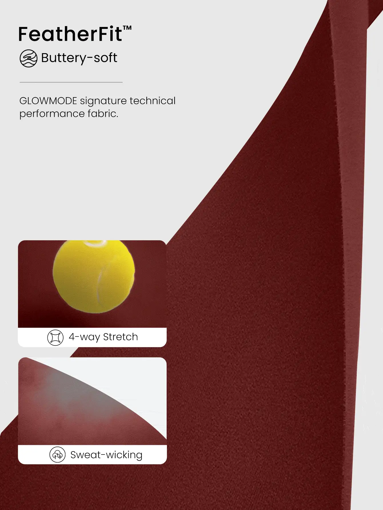 GLOWMODE 24吋featherfit™ 交叉設計瑜伽打底褲,柔軟高彈性交叉腰專業裝束