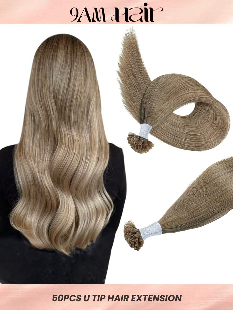Extensiones de cabello humano recto de 18-22 pulgadas con 150% de densidad, extensiones de cabello - S20 - Ver 1