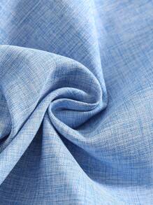 SHEIN Leap Crew 2 件装男婴休闲学院风可爱百搭夏季蓝色短袖领衬衫和短裤套装，适合生日派对、晚会、表演、婚礼、迎婴派对、婚礼嘉宾、花童、戒童、花童 - 彩色 - 查看 7