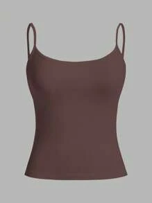 SHEIN EZwear 3pcs Women Camisole Crop Top, Sexy & Tight Fit, Suitable For Summer Back To School