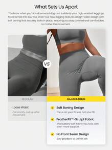 GLOWMODE 女士运动紧身裤 - 深灰色 - 查看 3