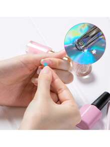 SHEIN 1pc Metal Handheld Paper Punch Punchers With Soft Grip,Star Hole Punch,Hand Grip Type Labor-Saving Puncher, Heart Hole Punch,Holes For DIY Craft Tag Back To School - Multicolor - View 11