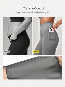 GLOWMODE 女士运动紧身裤 - 深灰色 - 查看 6