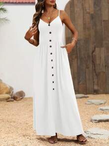 Women Midi Dresses - White - View 5