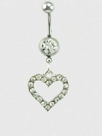 Kawaii Anillo para el ombligo con corazón de moda y elegante