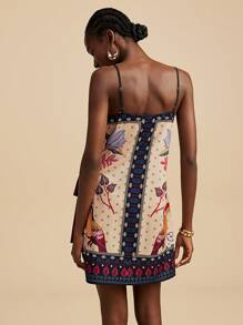 Travachic 热带印花无袖连衣裙，简约时尚，适合夏季，适合夏季，女式夏季服装，夏季，夏季服装，女式，女式音乐会服装，波西米亚风，热带度假，浪漫女士夏季连衣裙，波西米亚风女士连衣裙，女士度假连衣裙，新品女式连衣裙 - 彩色 - 查看 2